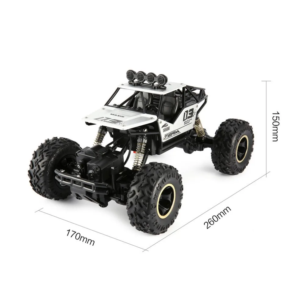 1/16 2,4 GHz сплав корпус Rock Crawler 4WD двойные двигатели внедорожный пульт дистанционного управления золотой RC Bigfoot скалолазание автомобиль игрушки