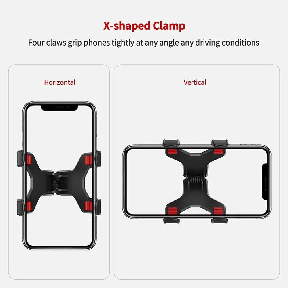 Универсальный автомобильный держатель для телефона на лобовое стекло iPhone Xs XS Max X