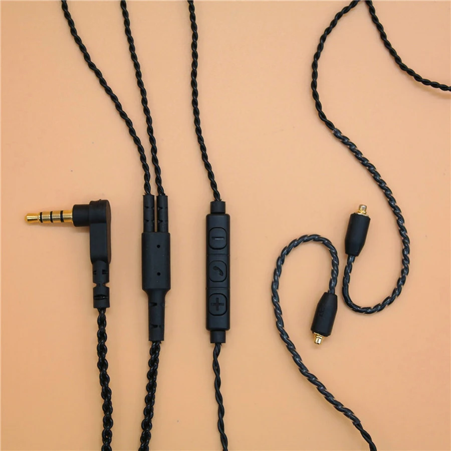 DIY MMCX кабель для наушников Shure SE215 SE535 SE846 UE900 обновленная Замена 14 ядер медный