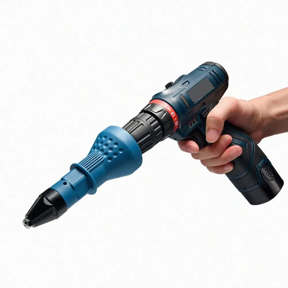 Portable Electric Rivet Blind Nuts Gun Riveting Tool Cordless Drill Adaptor Insert Nut Adapter | Инструменты