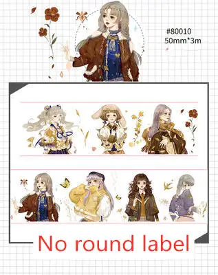 Без круглой этикетки 3 М длинные Специальные чернила винтажная лента для