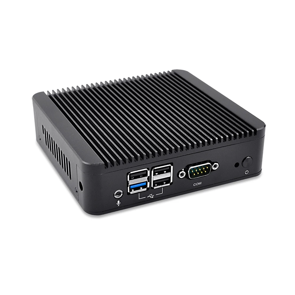 Промышленный настольный мини ПК OEM Barebone N2920 J1900 без вентилятора сервер linux Ubuntu