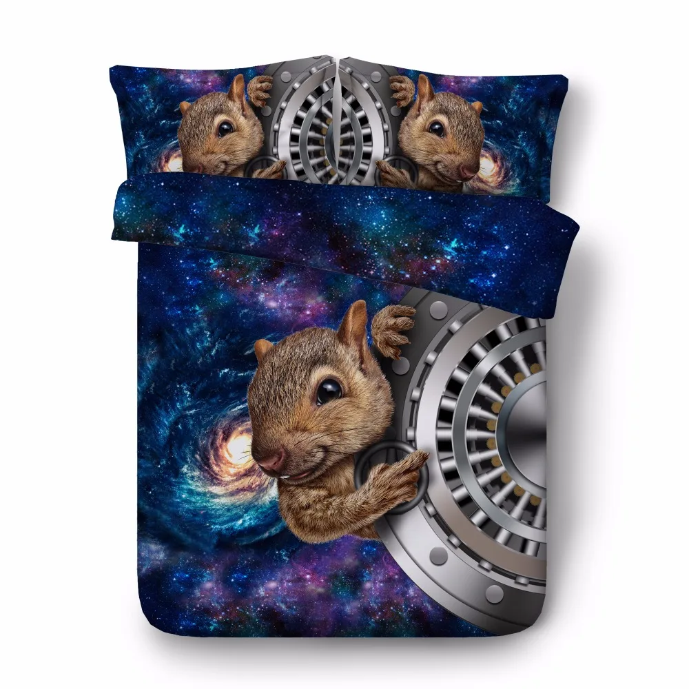 Free shipping 3d animal dinosaur tiger owl wolf lion bedding 1 duvet cover&amp2 pillow cases twin/full/queen/king/super king size | Дом и сад
