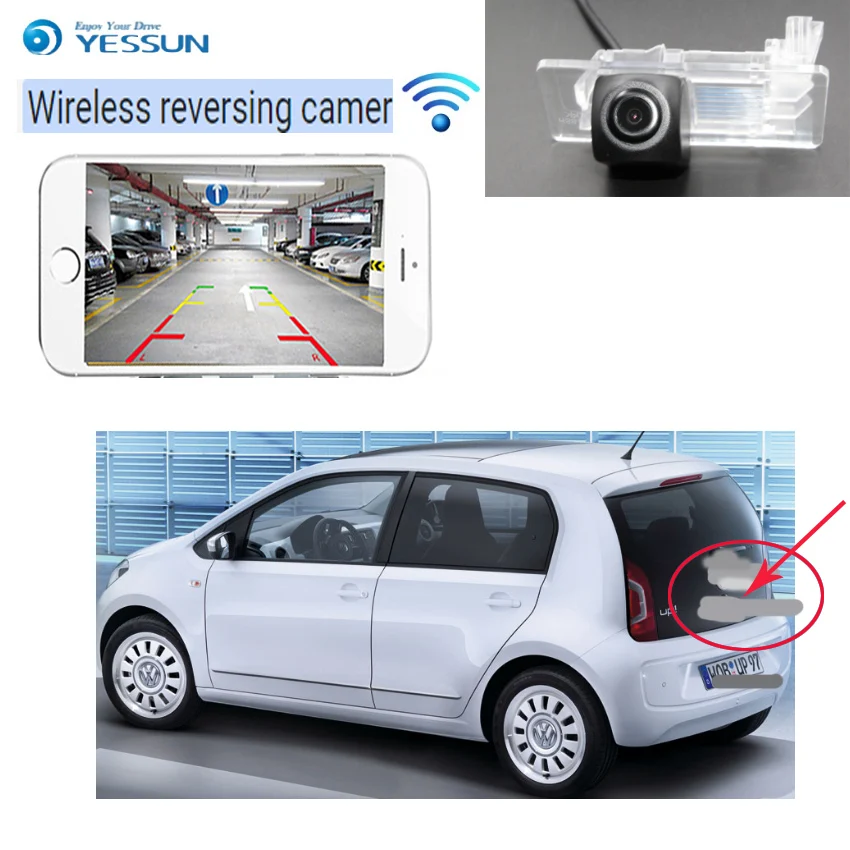 Камера заднего вида YESSUN для Volkswagen 4D 2D up hd CCD ночное видение|Камеры авто| |