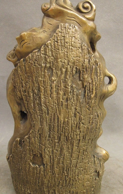 13 &quotКитайский Бронзовый Дракон Головой Сосна Воин GuanGong GuanYu Статуя Бога | Дом и