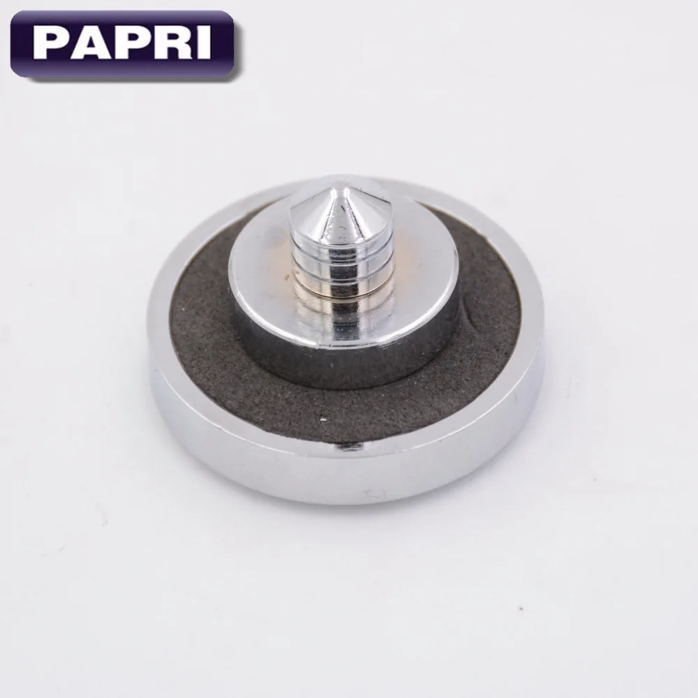 

PAPRI 38x28MM High Quality Base Feet Chrome Plated Brass Audio Stand DIY HIFI Amplifier CD Player Spike Feet With DISC Lot/4PCS