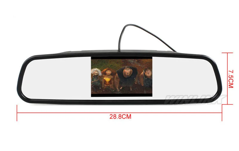 CCD HD водостойкая система парковочных мониторов светодио дный LED ночного видения 4