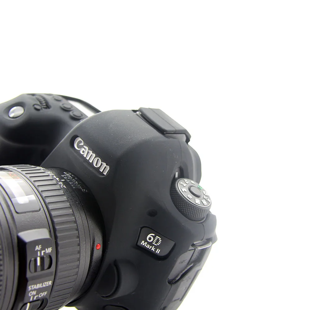 Чехол для камеры Canon 6D2 6D Mark II Силиконовый резиновый чехол 2 защитный корпуса|Сумки