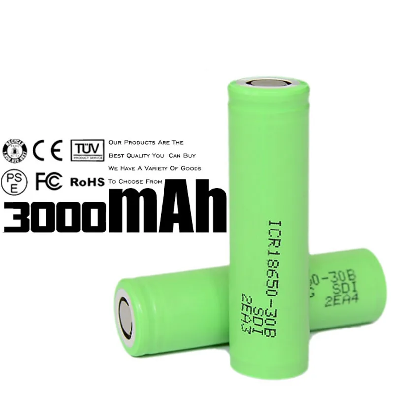 4 шт./лот аккумулятор Kingwei 3000 мАч для Samsung 18650 ICR18650 30F Аккумулятор 3 7 в фонарика + 1