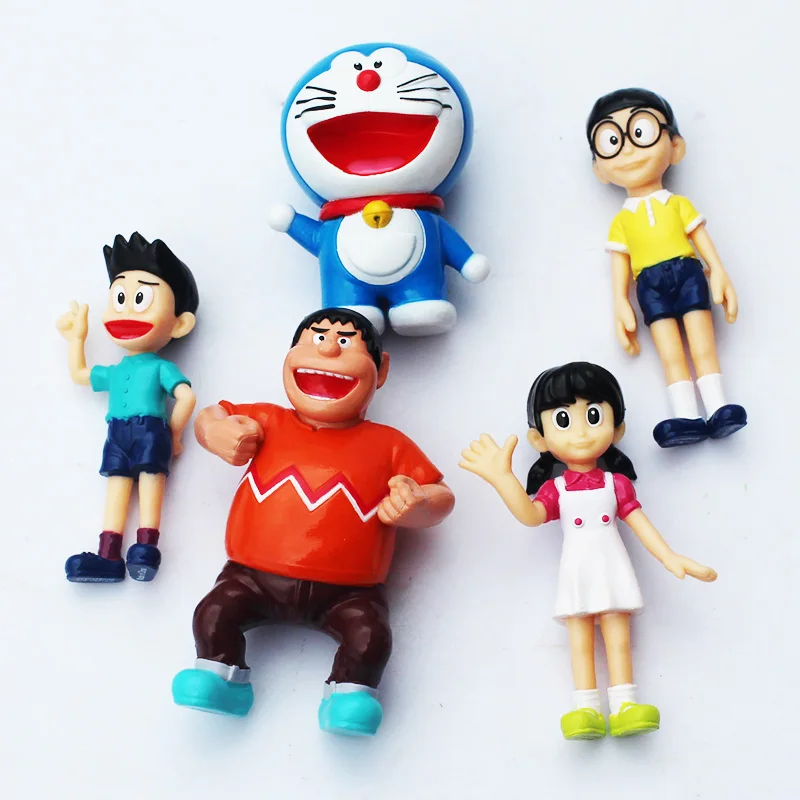 Высокое качество 5 шт./компл. Doraemon фигурки Nobita Sizuka Takeshi фигурка кукла из ПВХ