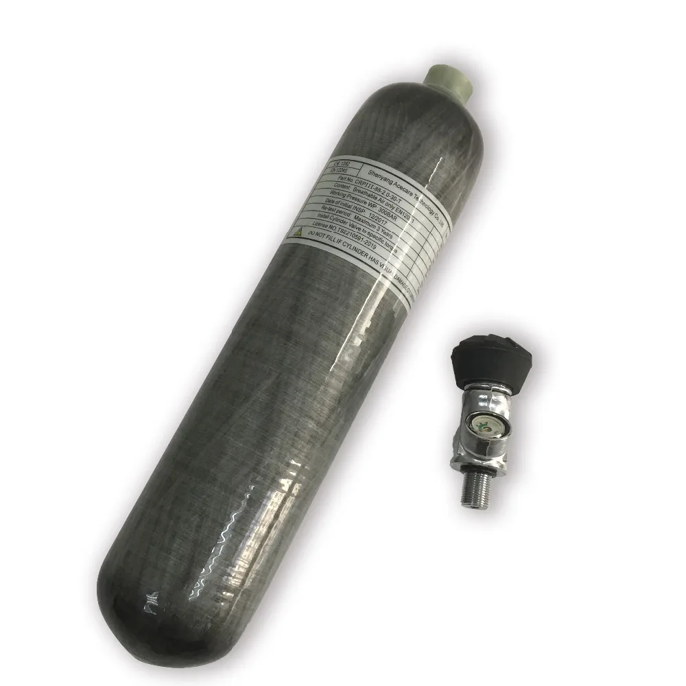AC10331 2L Pcp воздушный бак из углеродного волокна/газовый баллон Воздушный шар 4500psi