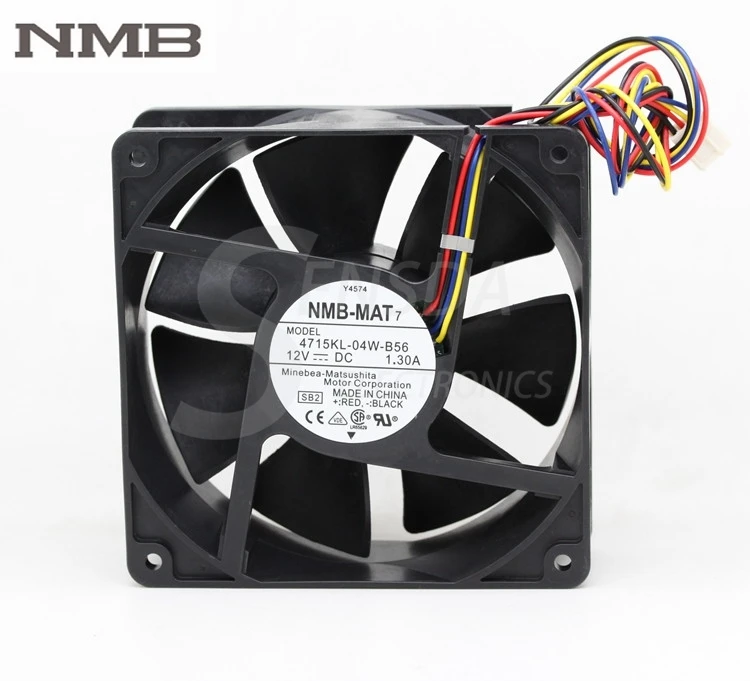 Оригинальный Для NMB 4715KL 04W B56 12 см 120 мм 12038 DC В 1.3A P/N Y4574 серверный инвертор осевой