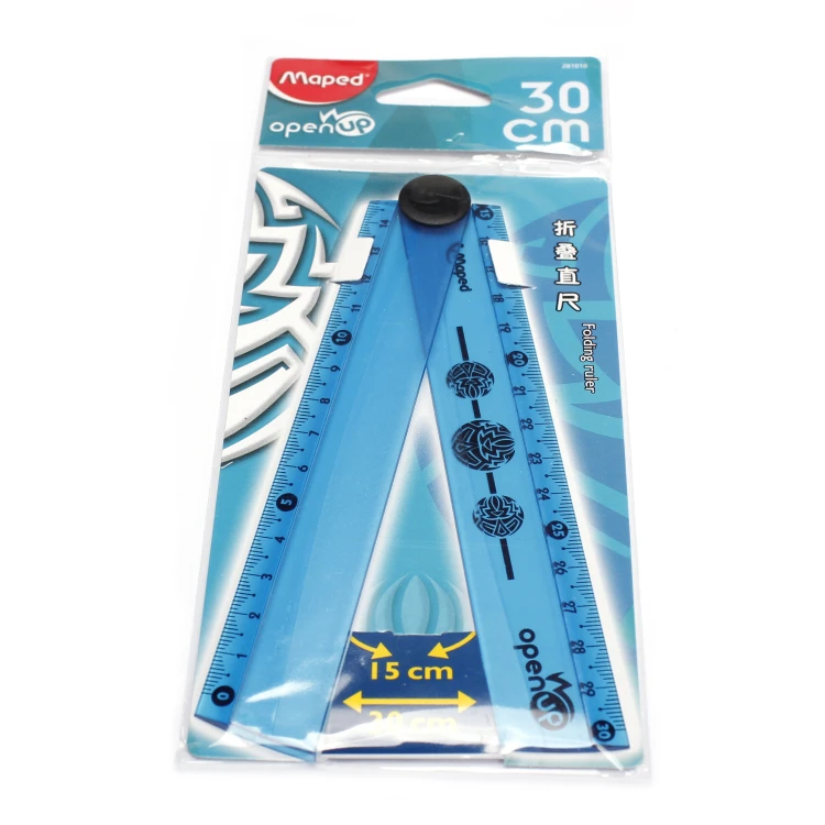 Раскладная линейка премиум класса 30 см 2 вида цветов высокое качество чертежные