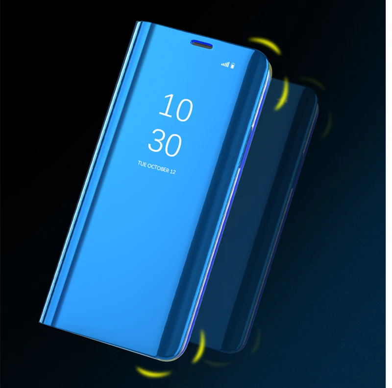 Умный зеркальный Чехол С Откидывающейся Крышкой для Samsung Galaxy S8 S9 плюс S10 S10e S7 край