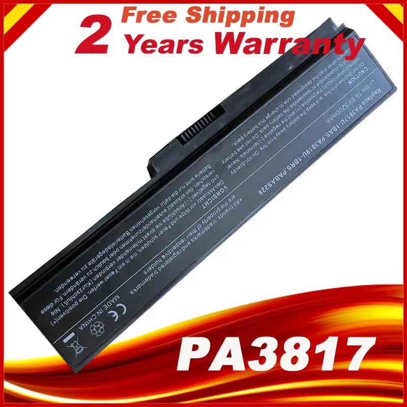 Аккумулятор для ноутбука Toshiba Satellite A660 C640 C650 C655 C660 L510 L630 L640 L650 U400 PA3817U-1BRS PA3816U-1BAS |
