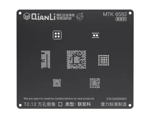 MTK 6582 Qianli iBlack 3D набор трафаретов для пайки BGA для Android устройство, док-станция Qualcomm Встраиваемая мультимедийная карта памяти DDR MTK 6582 MSM8916 8917 8909 8939 8953 8940 Kirin 665 659 - Цвет: MTK 6582
