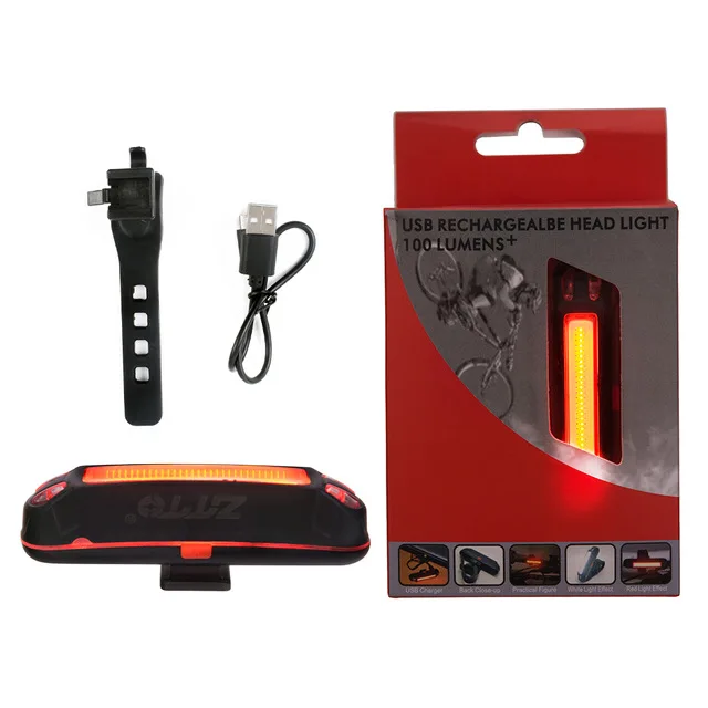 Waterproof MTB Moutian Road Bike Bicycle Cycling Front Rear USB Rechargeable Safe Warning 30 LED 100 Lumen Light Taillight Cheap | Спорт и