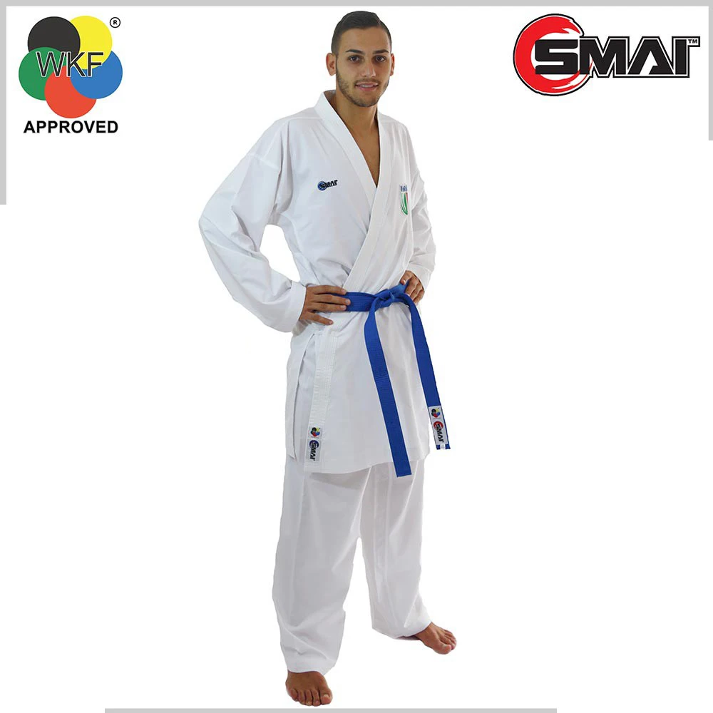 Фото KarateGI SMAI Pro истребитель Kumite WKF одобренный kumite karate GI 2021 Новый может принять участие в международных национальных соревнованиях №1