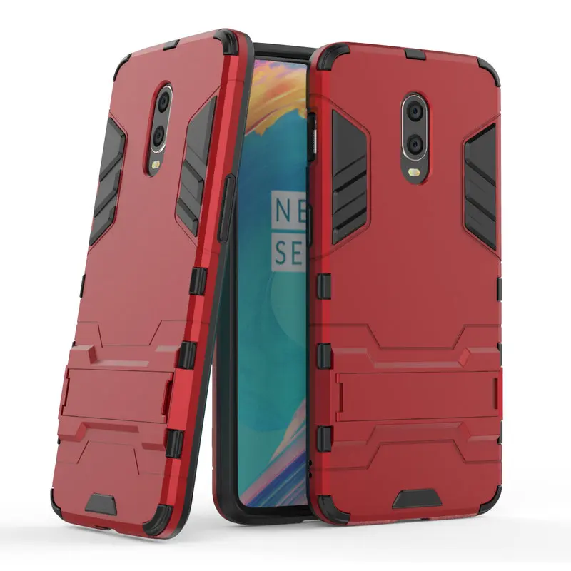 Бронированный противоударный чехол для мобильного телефона OnePlus 6 T A6013 3D щит PC +