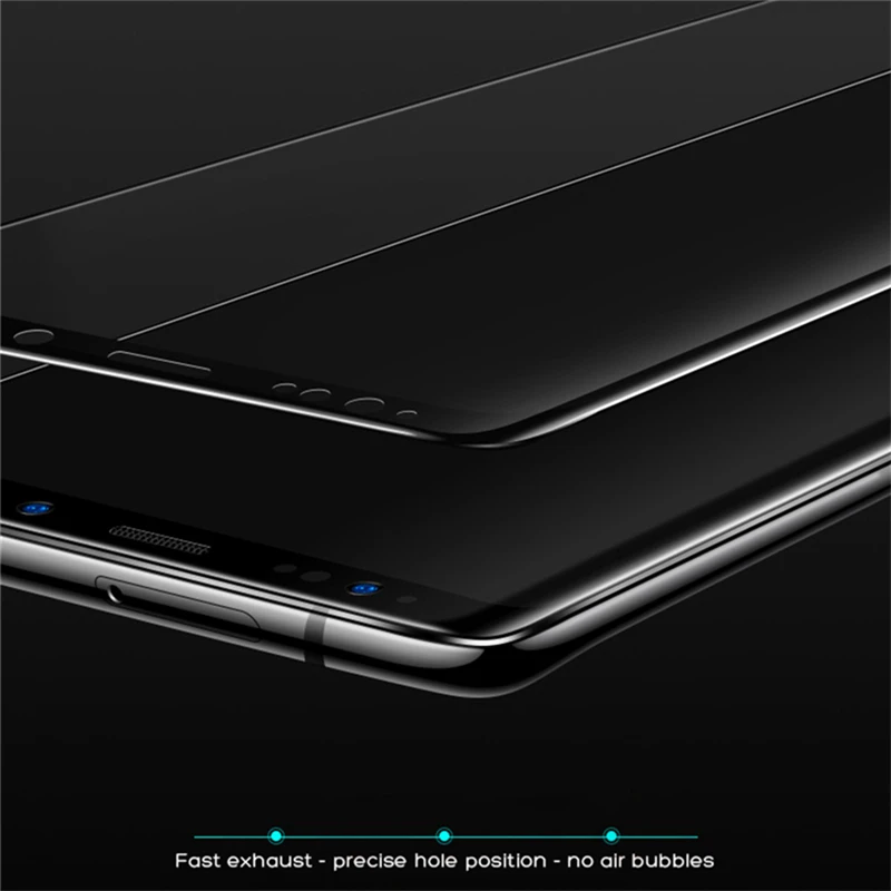 YOYIC 9D полностью изогнутое закаленное стекло для samsung Galaxy S9 S8 Plus S6 S7 Edge Защита экрана для samsung Note 8 9 стеклянная пленка