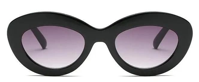 Овальные Солнцезащитные очки для мужчин черные белые в стиле Курта Кобейна