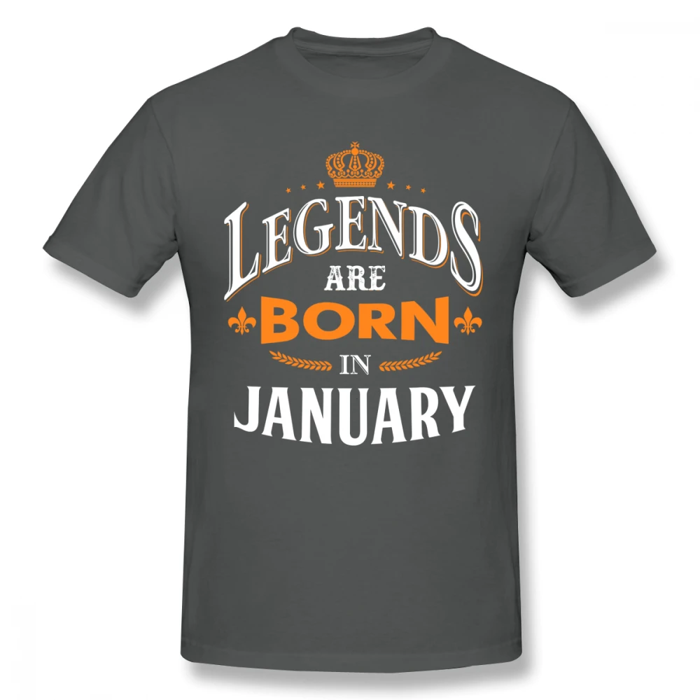 Legends Born In January футболка для мужчин плюс размер 5XL команда Camiseta|Мужские футболки| |