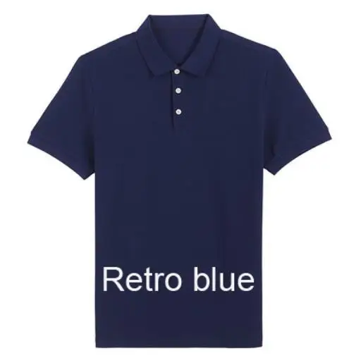 Retro blue s Xiaomi Mijia влагопоглощающая удобная и дышащая сухая Повседневная Молодежная мужская хлопковая рубашка поло с отворотом Мужская футболка - Цвет: Retro blue s