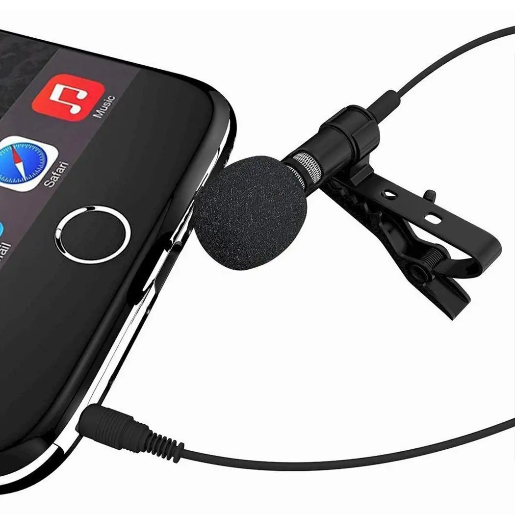 Мини микрофон с отворотом без рук 3 5 мм прибл. 1 м/59 дюйма конденсатор 30dB2dB проводной микрофон|Микрофоны| |