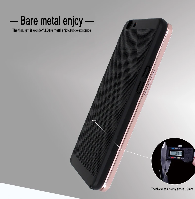 Для OPPO A59 чехол Ultra Slim сетки тепло рассеивается для телефона роскошные матовые