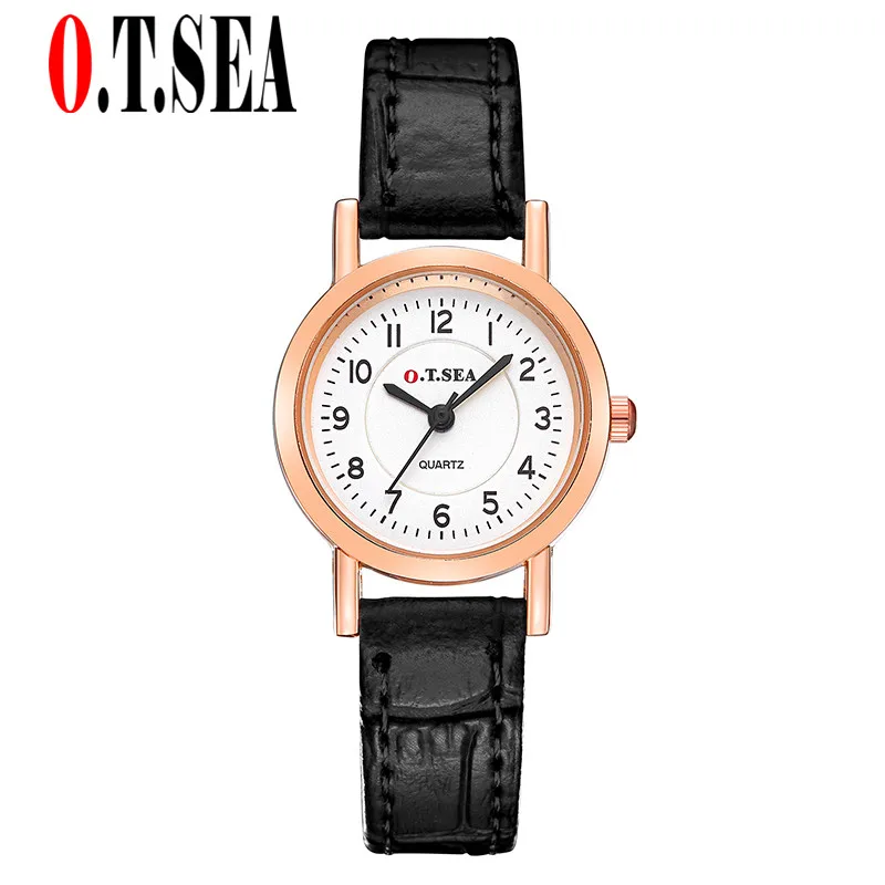 

Hot Sales Fashion O.T.SEA Brand Pu Leather Watches Men Women Fashion Dress Quartz Wrist Watch 844-2