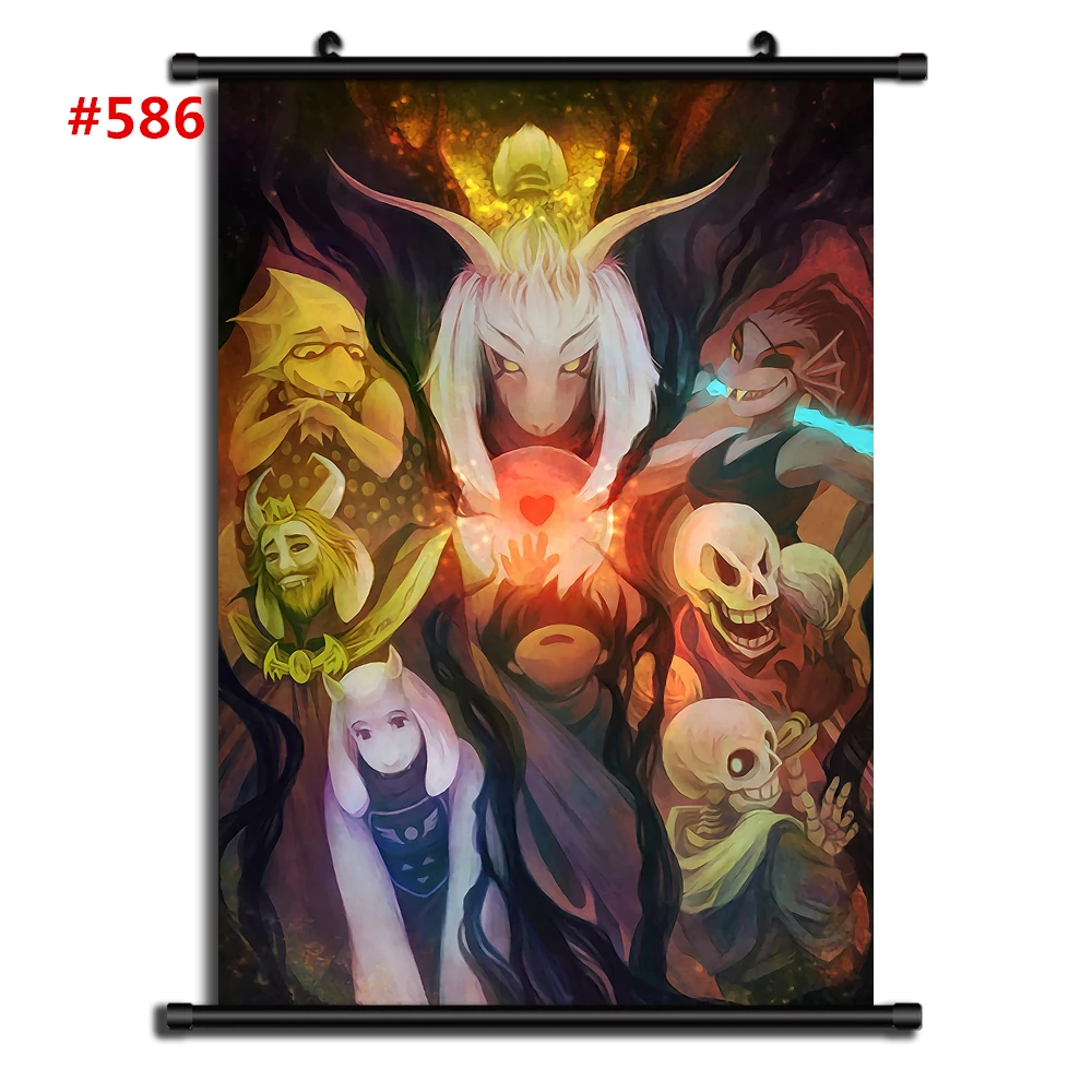 586 Игра Undertale Sans Аниме Манга настенный плакат свиток домашнее украшение настенный плакат художественного фильма - Цвет: 586