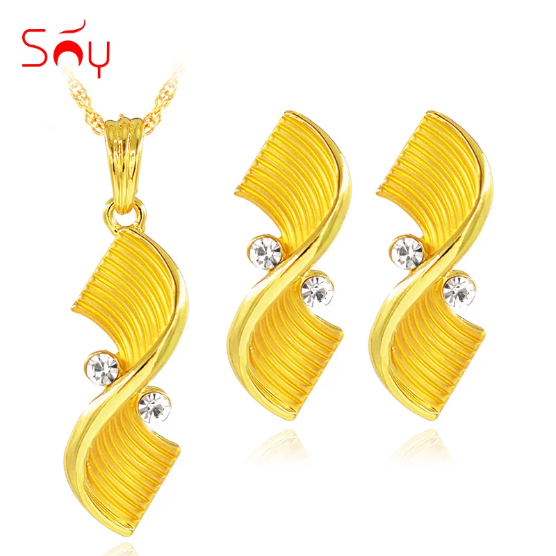 Sunny Jewelry Romantic Sets For Women Necklace Earrings Pendant Cubic Zirconia Wedding Gift Findings | Украшения и аксессуары