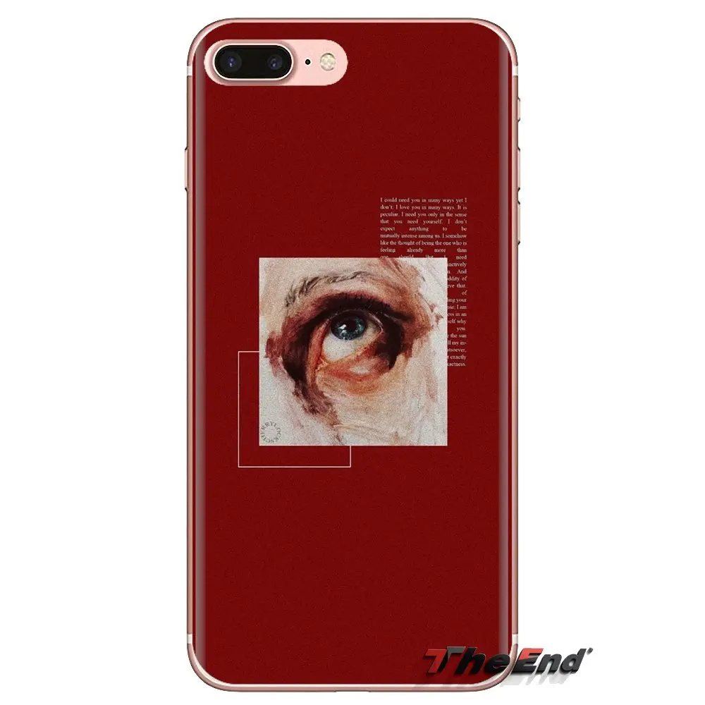 For Xiaomi Mi4 Mi5 Mi5S Mi6 Mi A1 A2 5X 6X 8 9 Lite SE Pro Max Mix 2 3 2S Transparent Soft Shell Covers Red doodles Quotes |