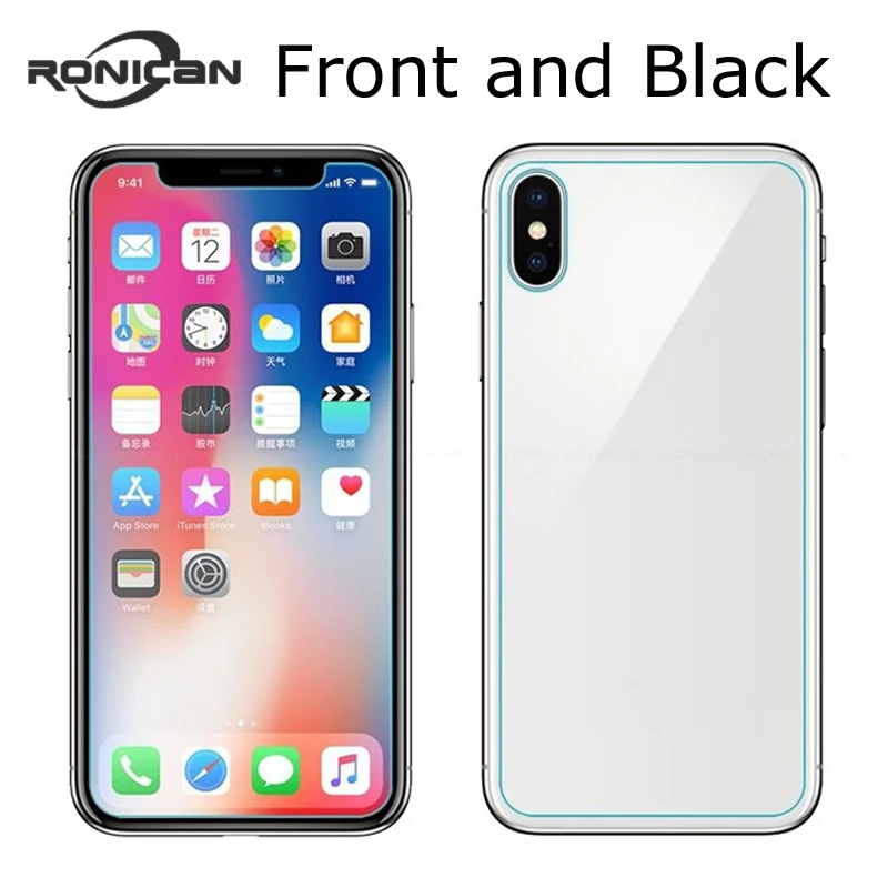 Закаленное стекло 9H для iPhone 8 8Plus 5 6 6S Plus Защитная пленка iphone X 10 7 7Plus 2 шт.|Защитные