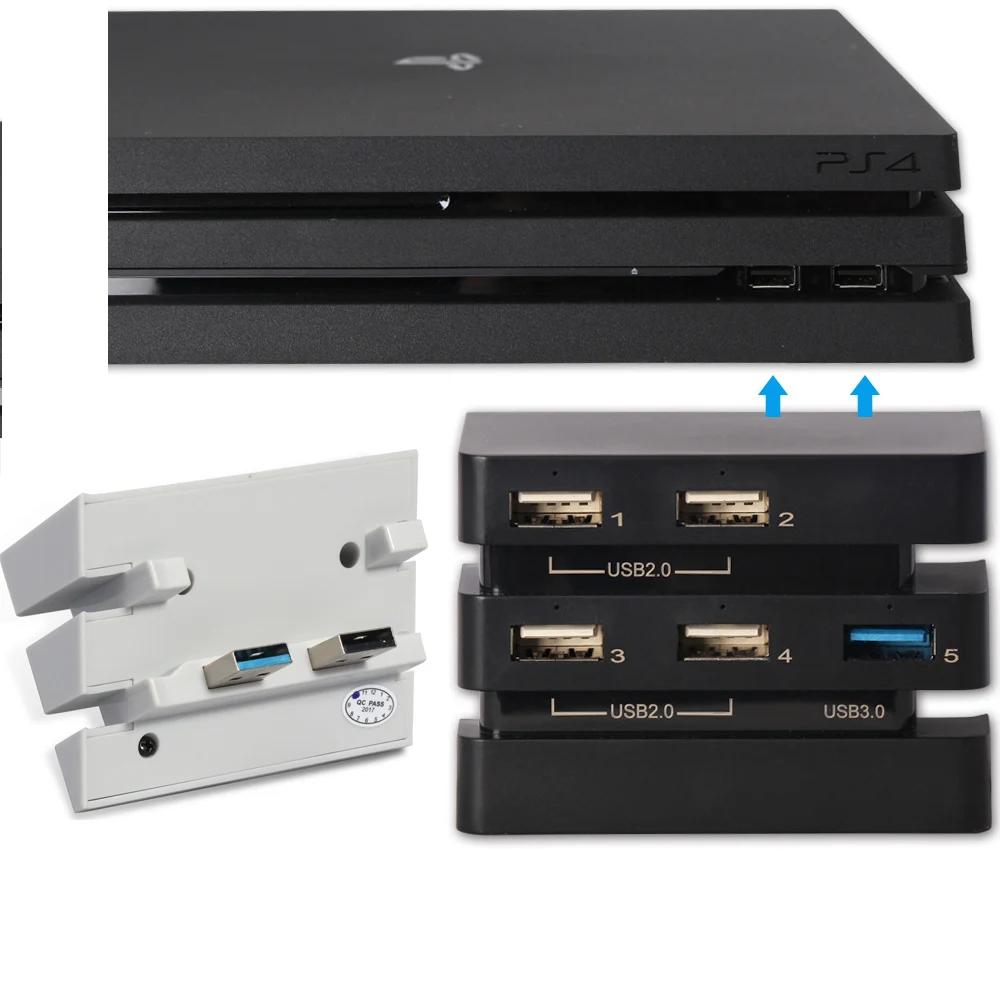 Usb-хаб 3 0 и 2 для игровой консоли PS4 Pro высокоскоростной расширительный разъем