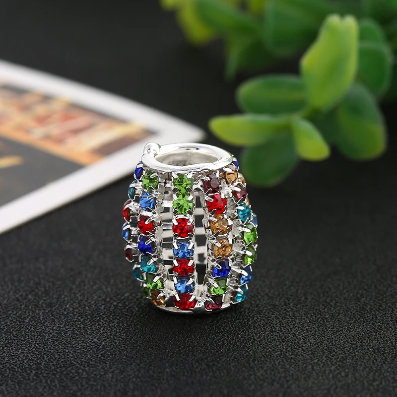 Суэф овальные ремесло Bbeads Rosegold Серебряный браслет хрустальные Подвески Spacer для