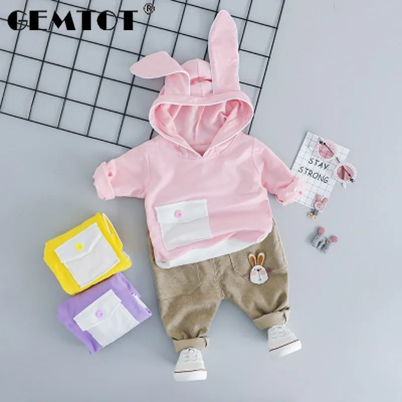 GEMTOT/Детский костюм коллекция 2019 года весенне осенний Новый хлопковый рубашка с