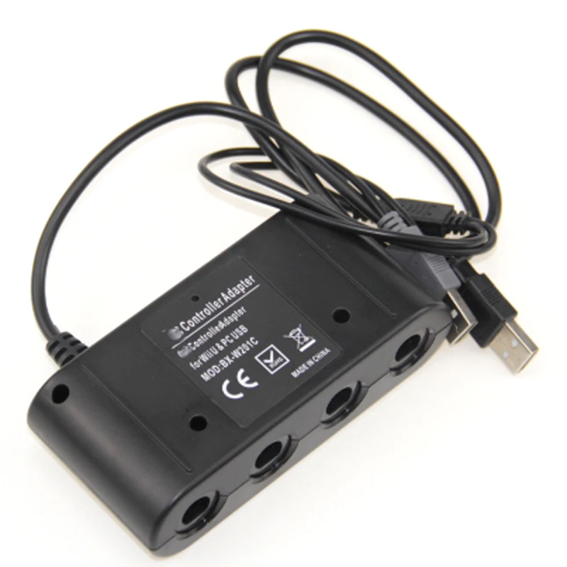Портативный 4 портовый USB адаптер контроллер конвертер для Nintendo Switch GC GameCube Wii U PC