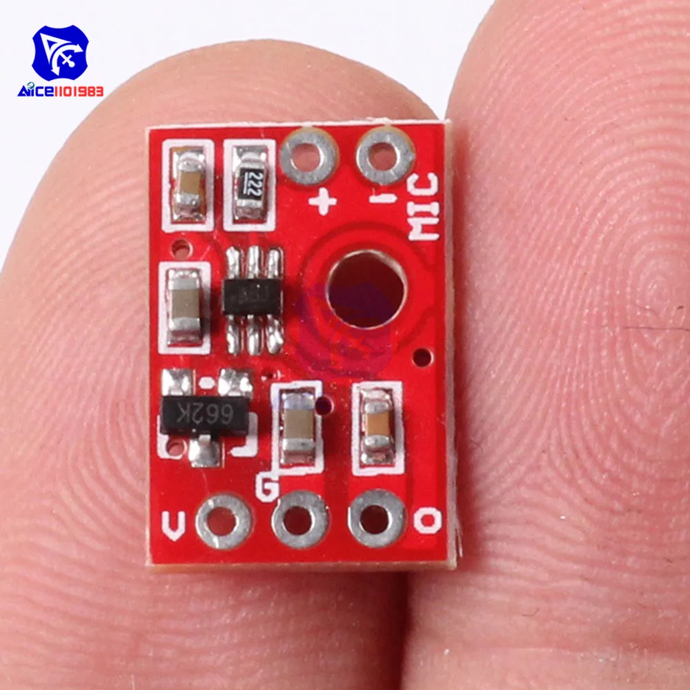 Плата усилителя микрофона MAX9812L DC 3 6 в модуль Amp для Arduino|Интегральные схемы| |