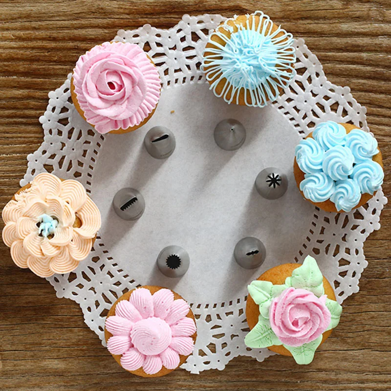 48 шт. кондитерские насадки из нержавеющей стали|Украшения для десертов| |