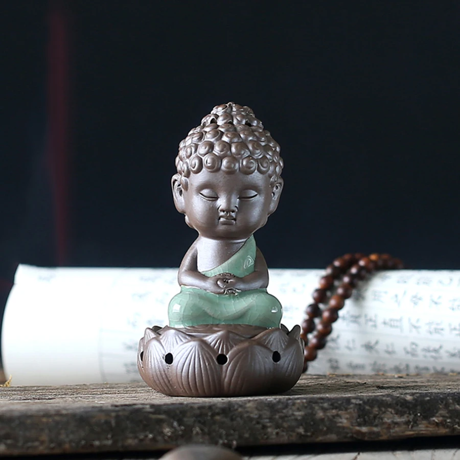 1 шт. маленькая горелка для благовоний Будды керамический Zen Ganesha держатель