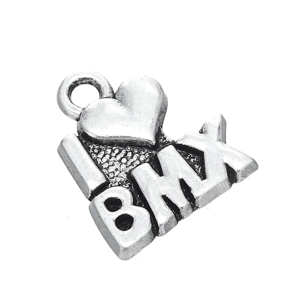 Рыболовный крючок 10 шт. спортивные игры велосипедный велосипед I love BMX цинковый
