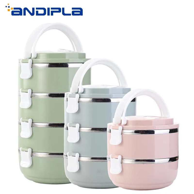 Японский креативный Ланч бокс из нержавеющей стали с подогревом для еды милый