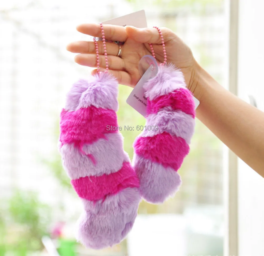 Cheshire игрушечный кошачий хвост 8 &quotплюшевая кукла брелок для ключей мягкие