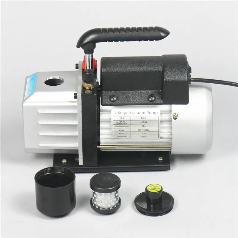 5 галлон (21L) Нержавеющая сталь вакуумной камере с 2 CFM (1.4L/s) 110V вакуумный