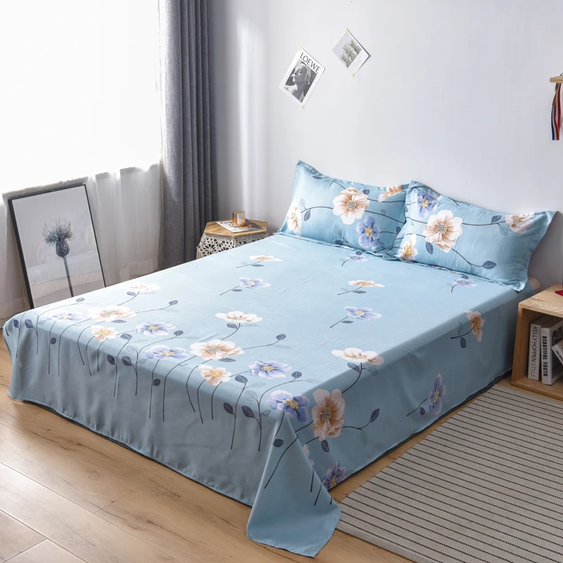 Комплект постельного белья 1 шт. простыня с принтом постельные принадлежности