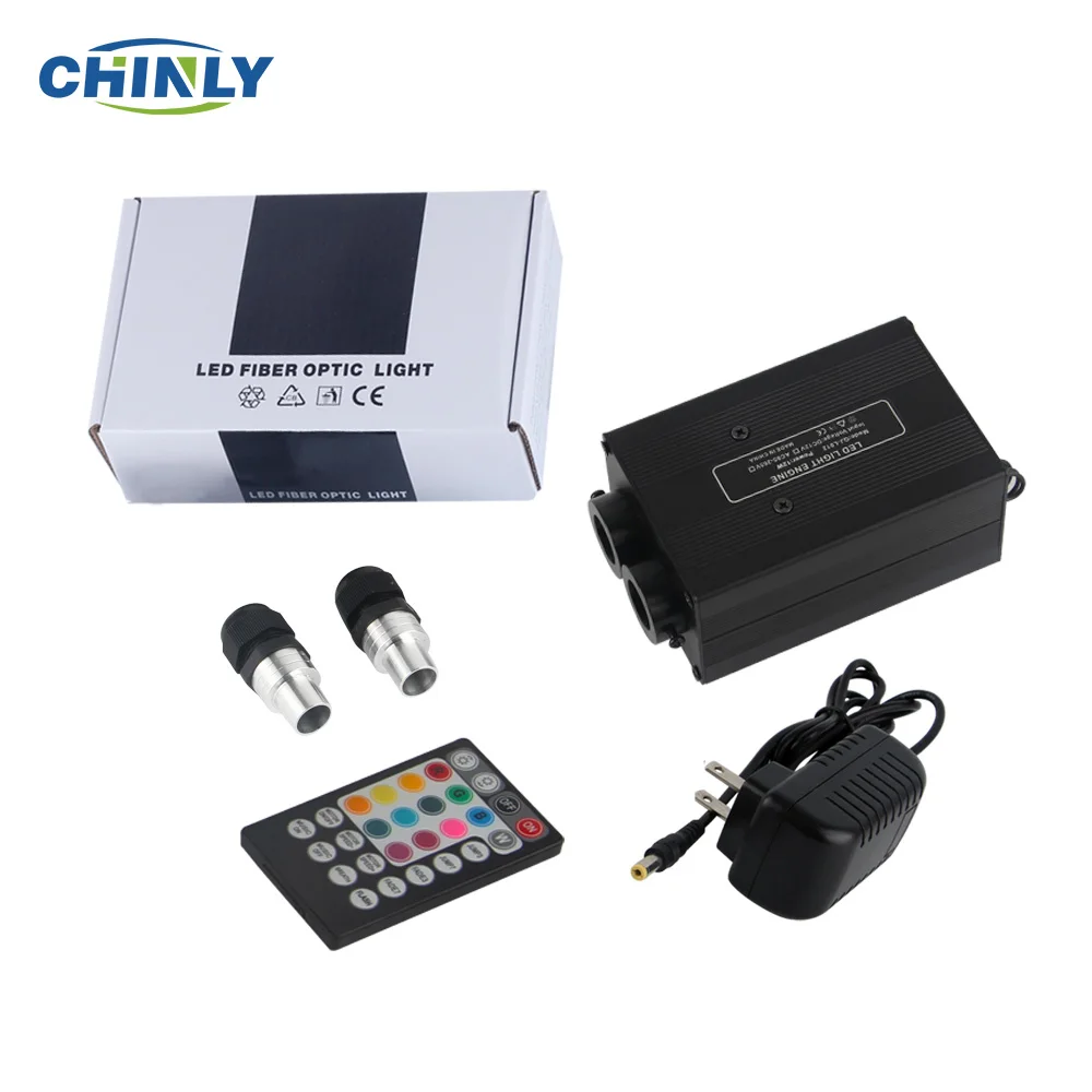 Engine with Adapter Bluetooth APP управление волоконно-оптический светильник двигатель мерцающий эффект 12 Вт музыкальный прыжок потолочный светильник звезда устройство - Испускаемый цвет: Engine with Adapter