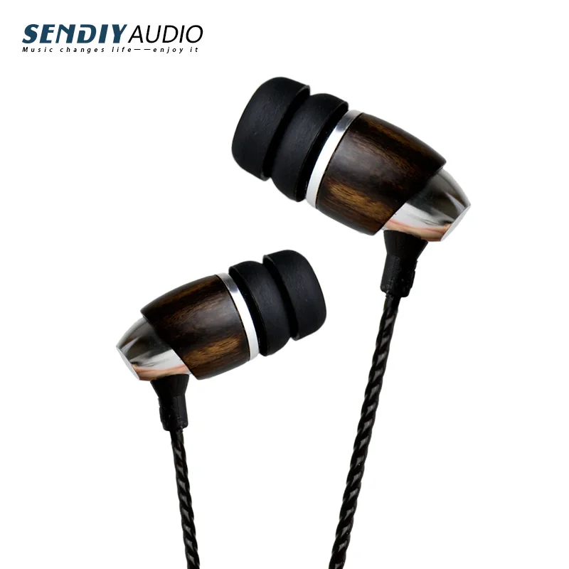 Новинка 2017 Sendiy M2 Hi-End Blackwood Hi-Res HIFI наушники вкладыши с динамическим звуком |