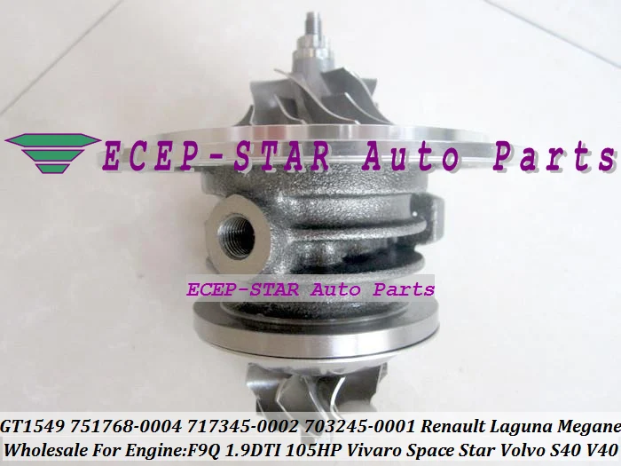 Турбо картридж CHRA GT1544S 700830 701796 454165 702339 703753 701000 для Renault Megane Laguna Scenic Espace Clio F9Q F8Q