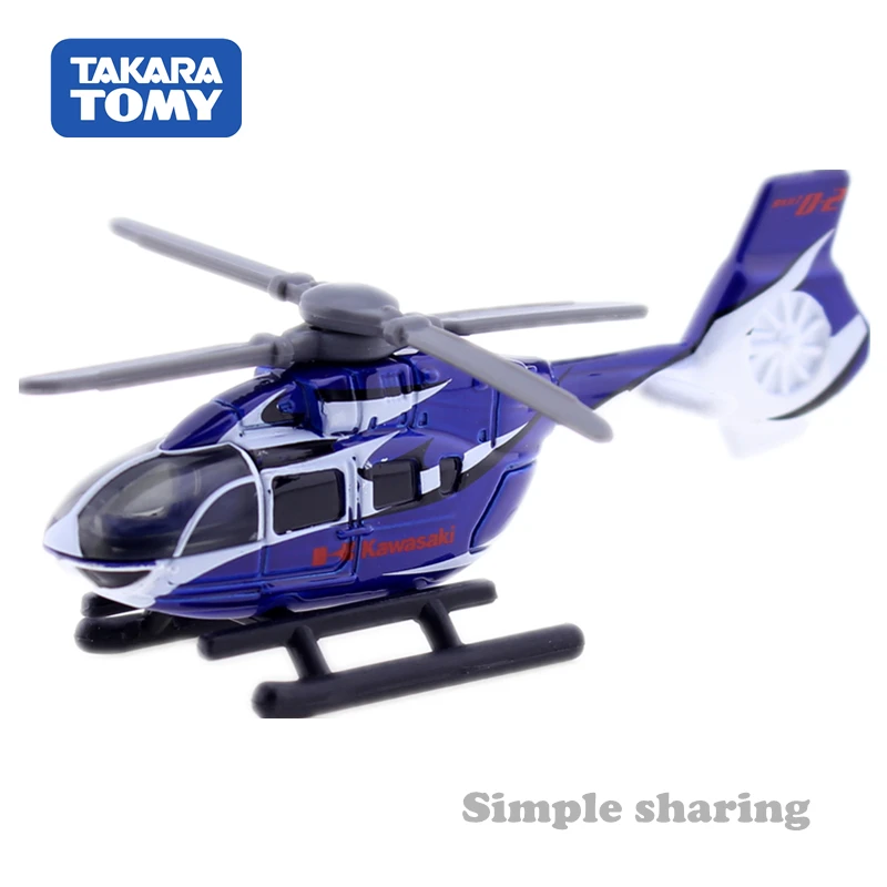 TAKARA TOMY TOMICA No.104 KAWASAKI BK117 D 2 вертолет модель 1:167 литый под давлением миниатюрный